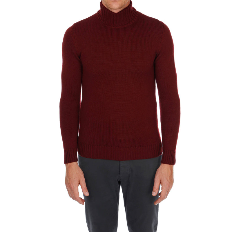 Pull col roule homme laine merinos pure