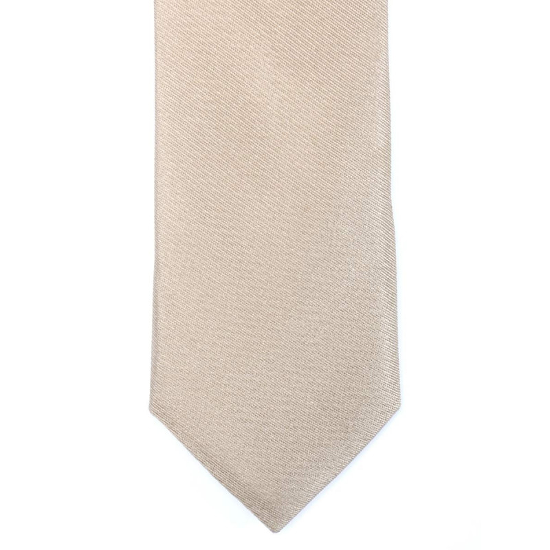 Thin tie in pure silk smooth