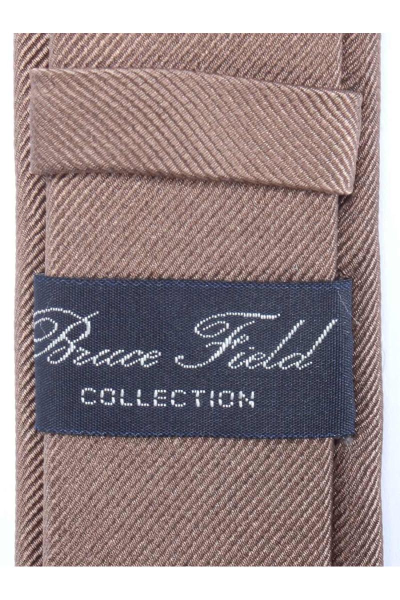 Thin tie in pure silk ribbed