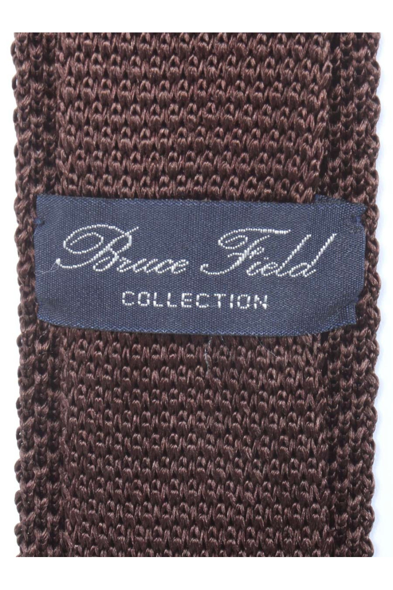 Cravate fine en maille tricot de pure soie