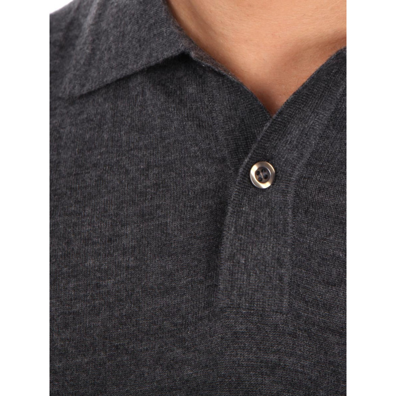 Polo homme 100% cachemire fin