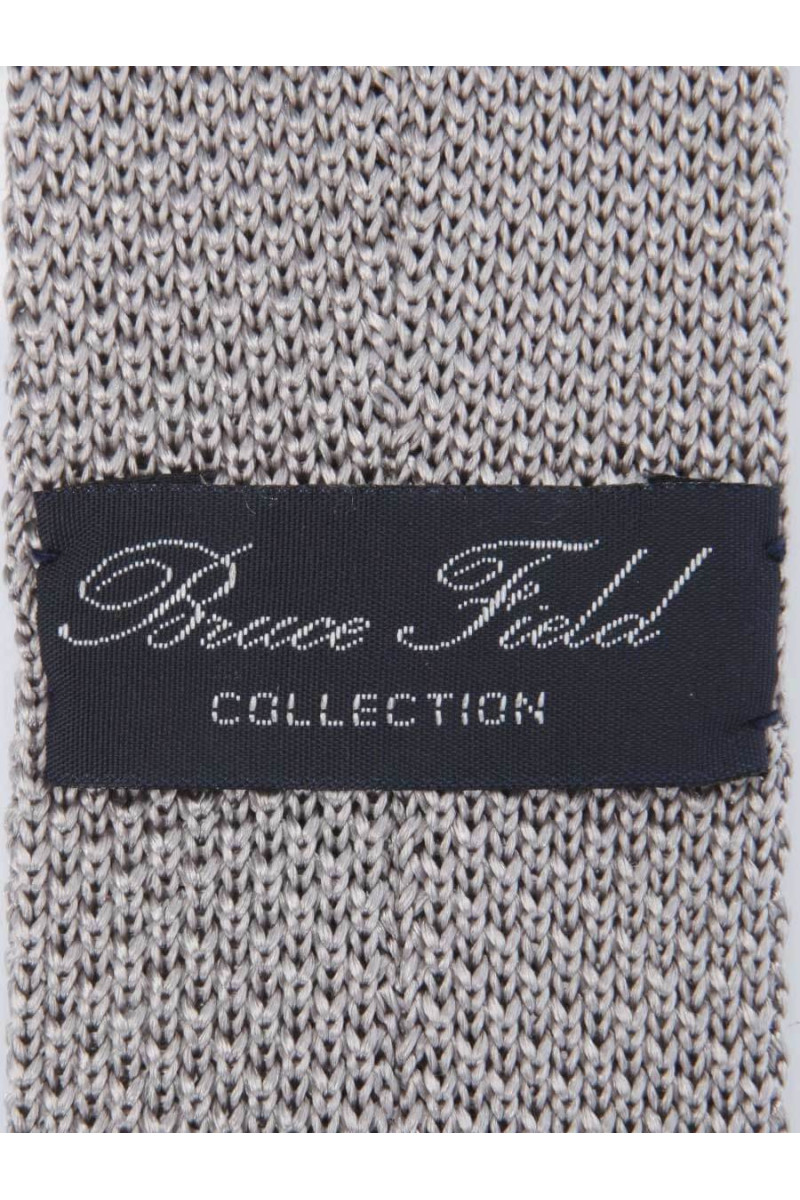 Cravate fine en maille tricot de pure soie à pois