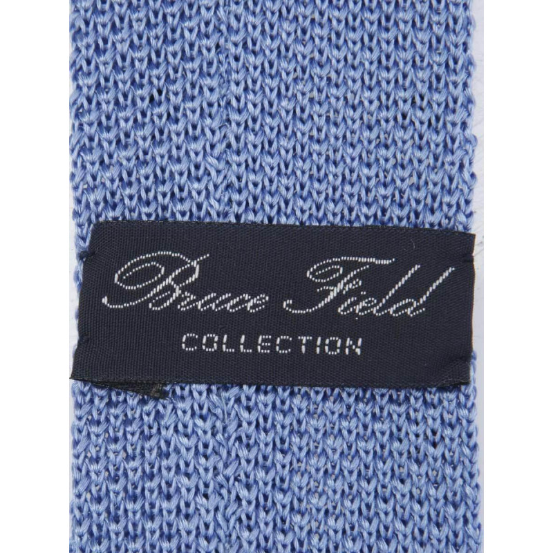 Tie fine mesh knit of pure silk polka dot