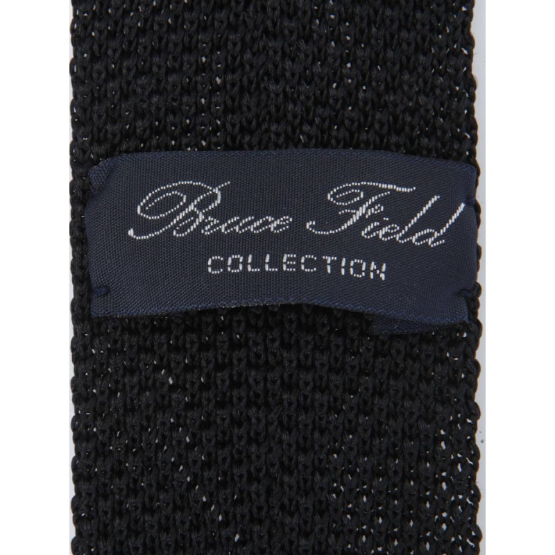 Tie fine mesh knit of pure silk polka dot