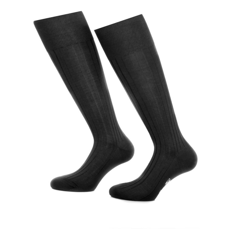 Chaussettes hautes homme en fil d'Ecosse 100% coton