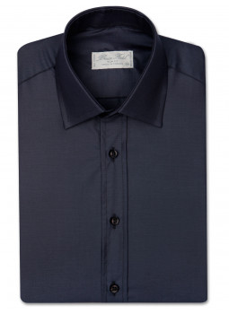 Chemise homme Benton cintrée blanc uni