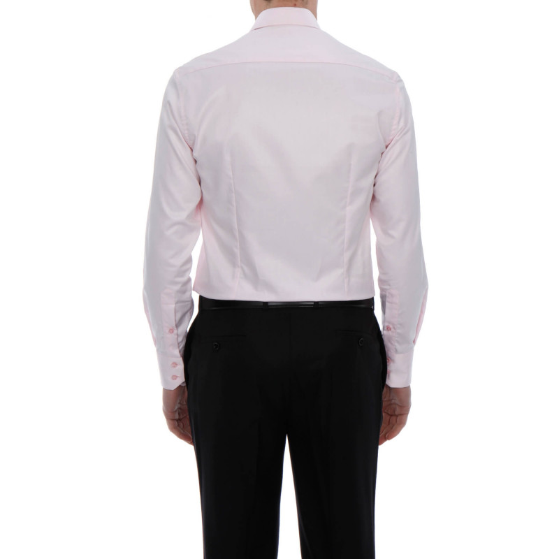 Chemise homme Benton cintrée blanc uni