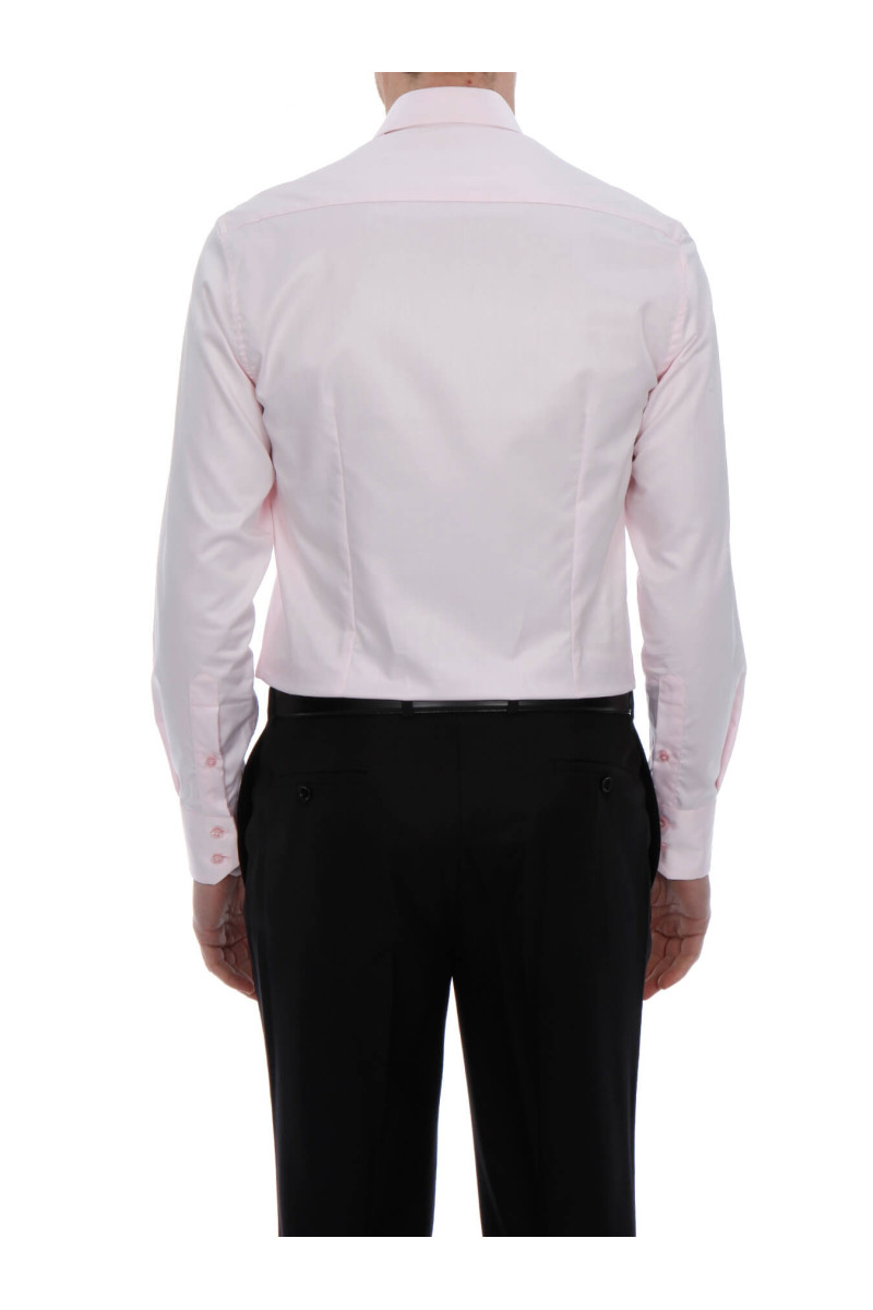 Chemise homme Benton cintrée blanc uni