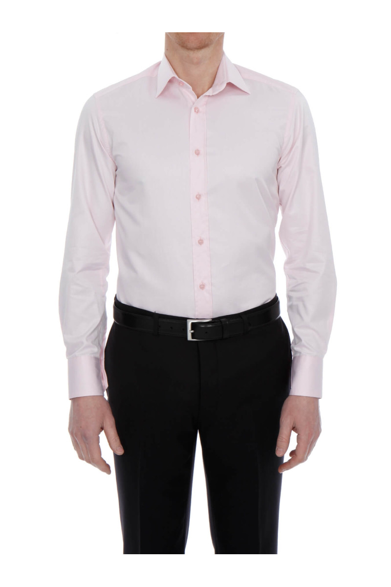 Chemise Benton cintrée pur coton unie