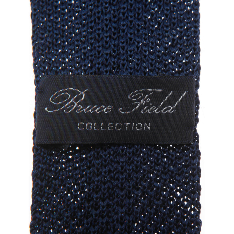 Tie fine mesh knit of pure silk polka dot