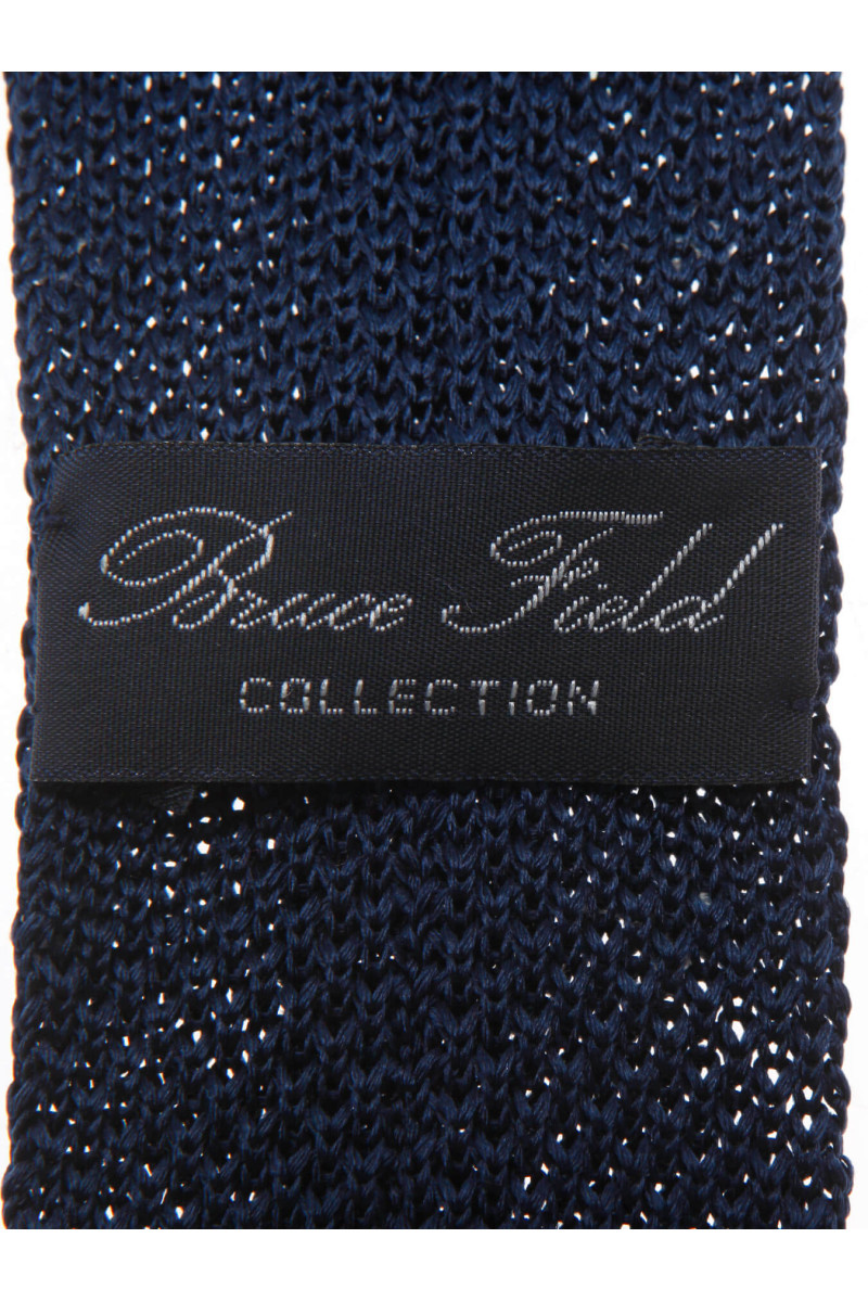 Cravate fine en maille tricot de pure soie à pois
