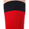 Chaussettes homme fil d'Ecosse 100% coton rouge et marine