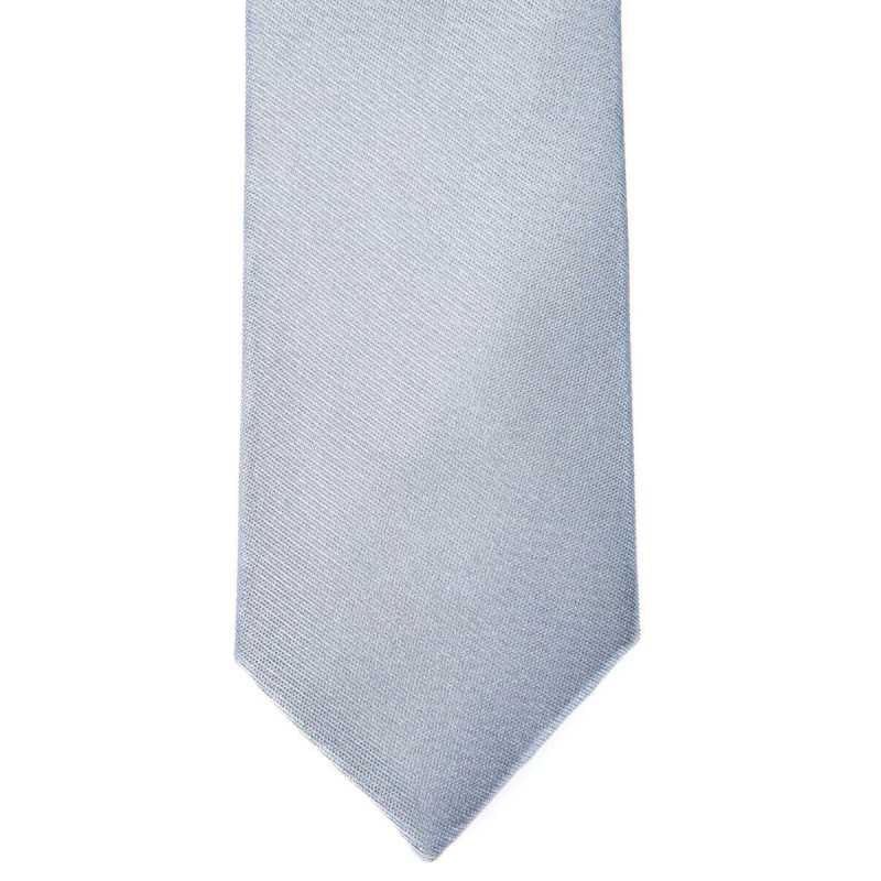 Thin tie in pure silk smooth