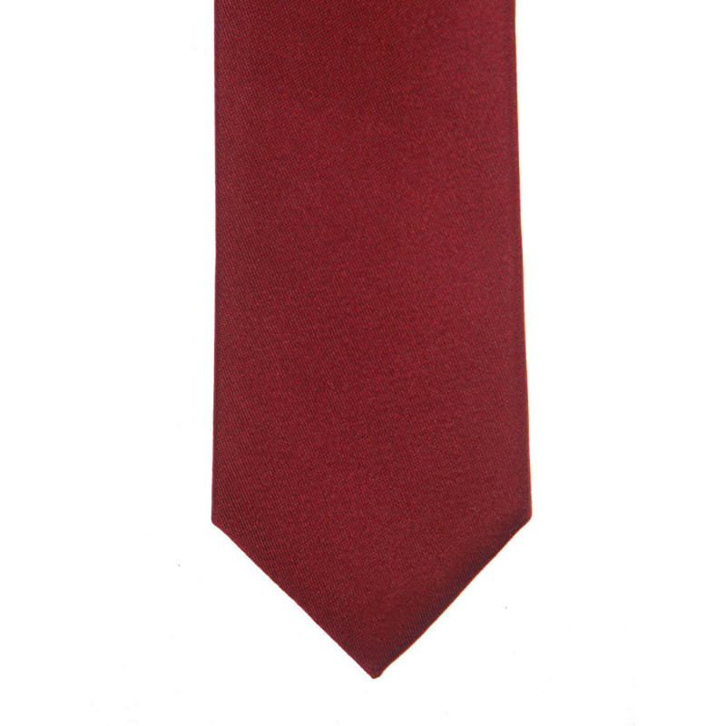 Thin tie in pure silk smooth