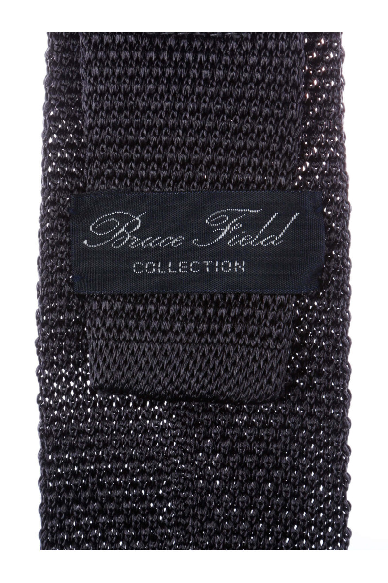 Cravate fine en maille tricot de pure soie