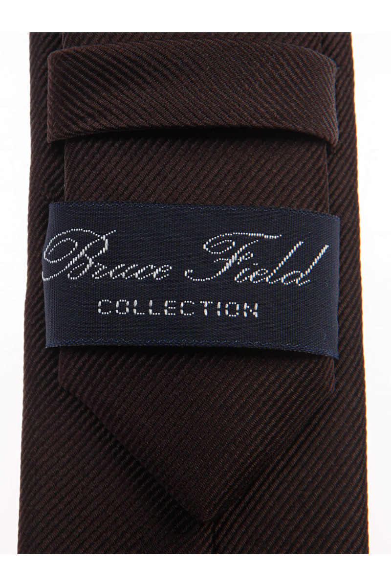 Thin tie in pure silk ribbed