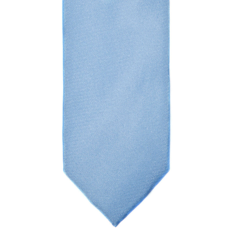 Thin tie in pure silk smooth