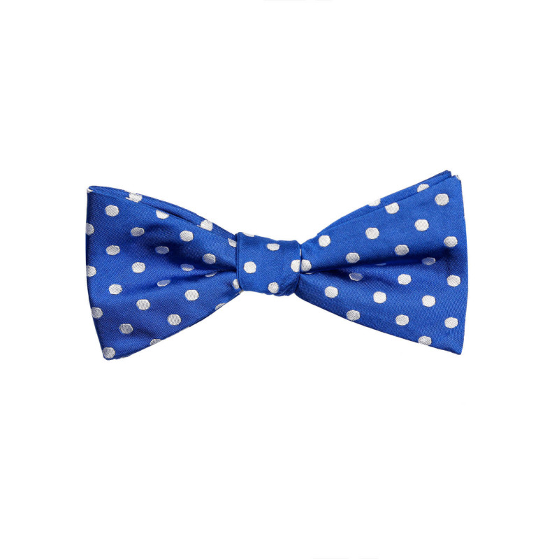 Bow tie pure silk polka dot