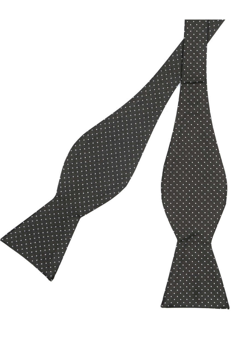 Bow tie open to chips, pure silk