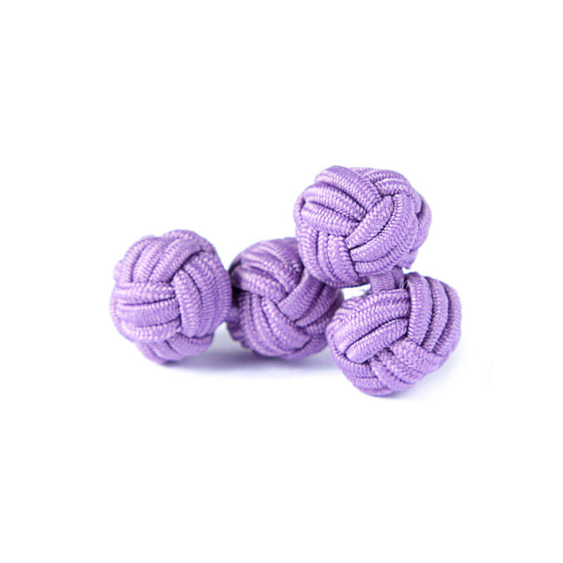 Assortiment de boutons de manchette passementerie pure soie unie