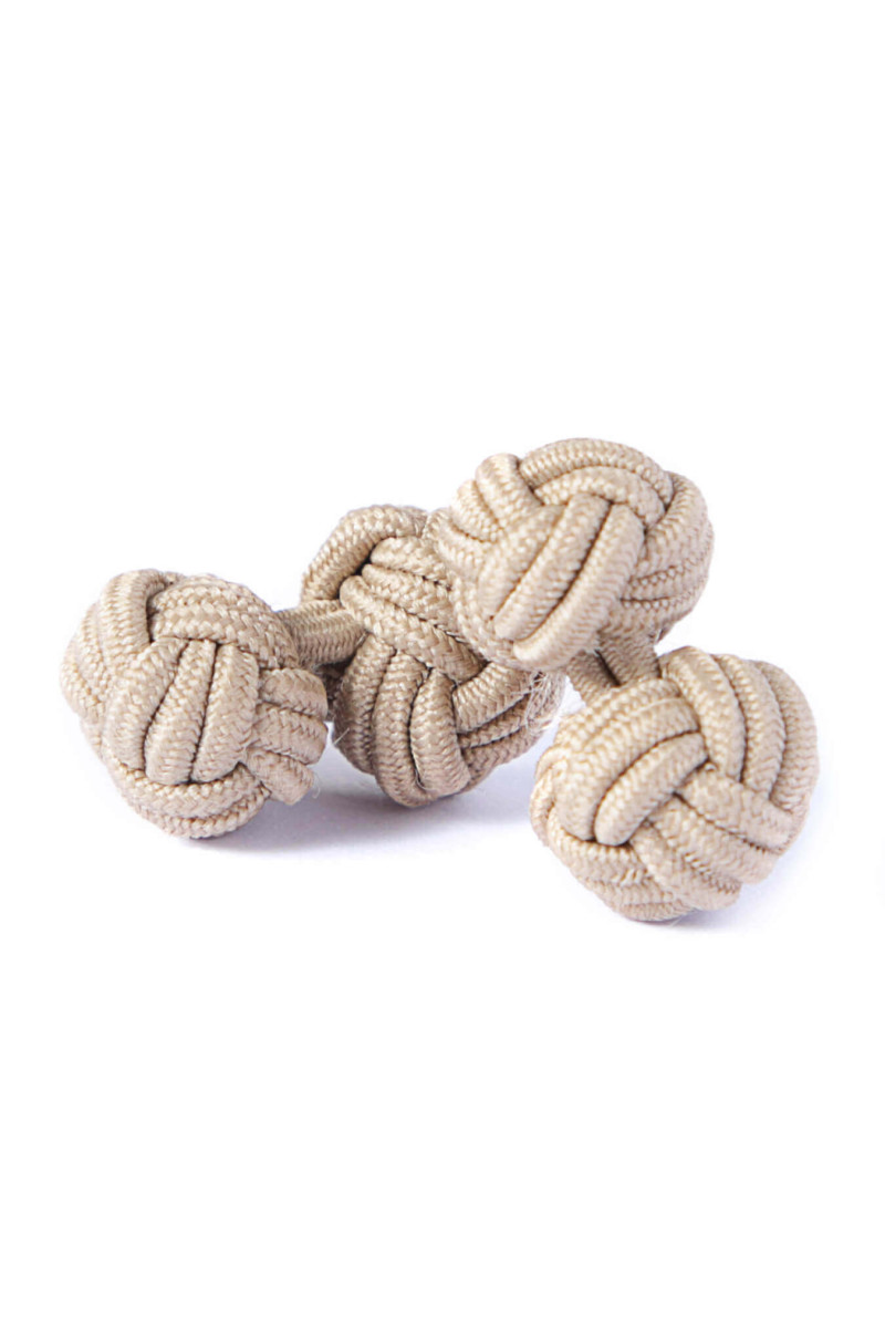 Assortiment de boutons de manchette passementerie pure soie unie