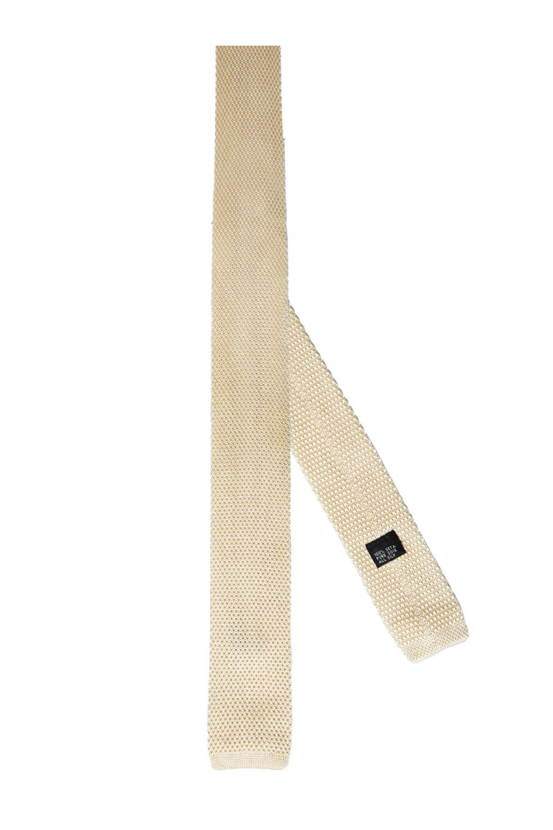 Tie fine mesh knit of pure silk