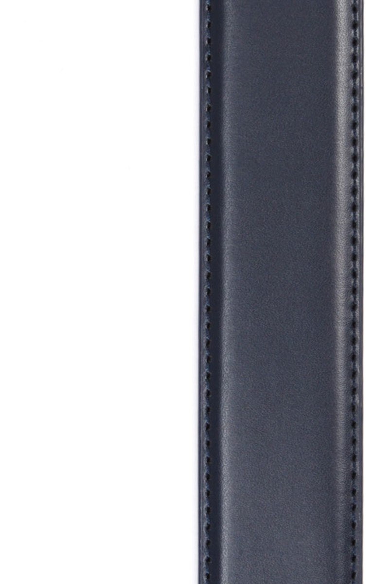 Ceinture homme cuir lisse surpiqué ton sur ton