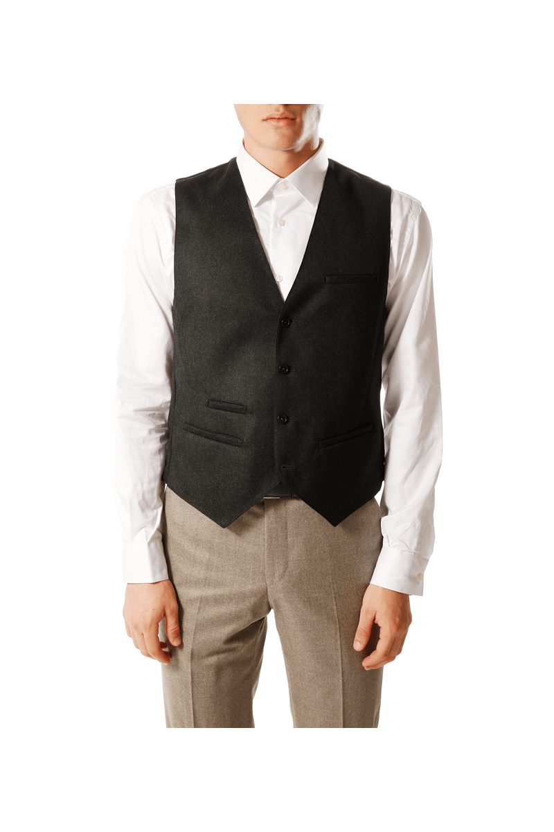 Gilet homme en pure flanelle de laine Vitale Barberis Canonico