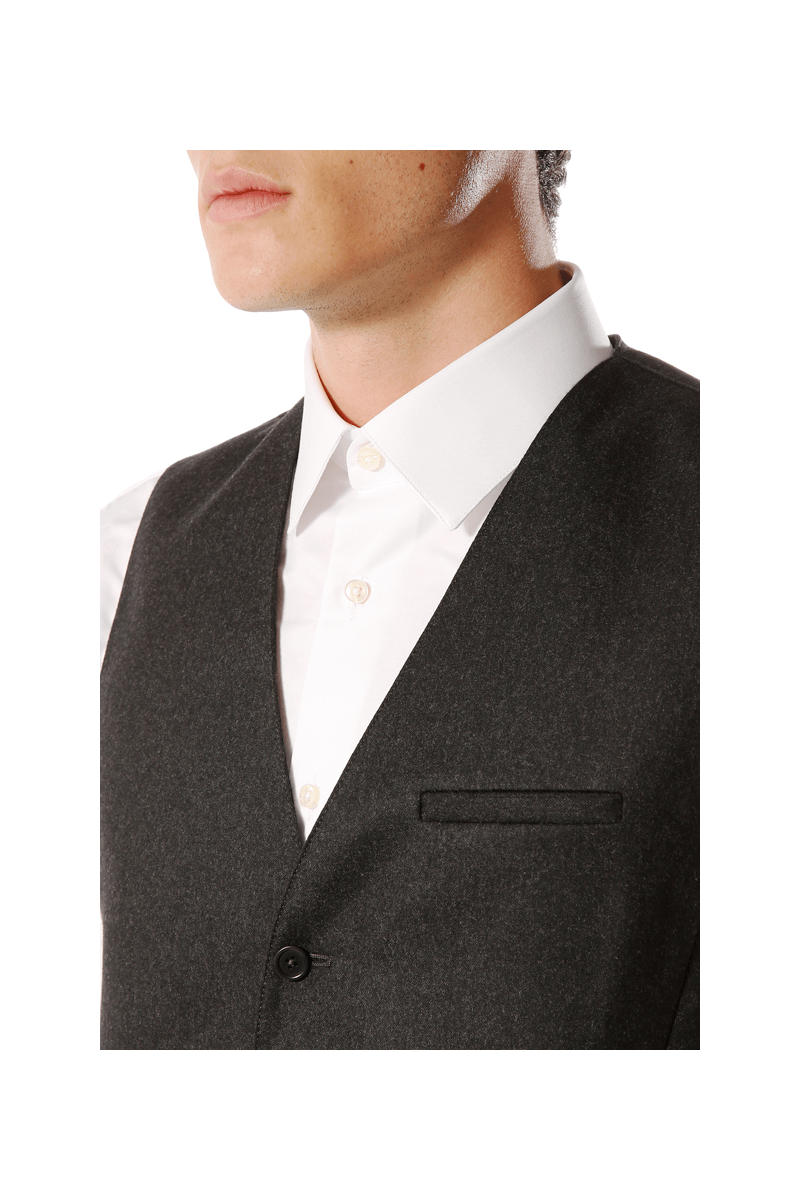 Vest man in pure flannel wool Vitale Barberis Canonico