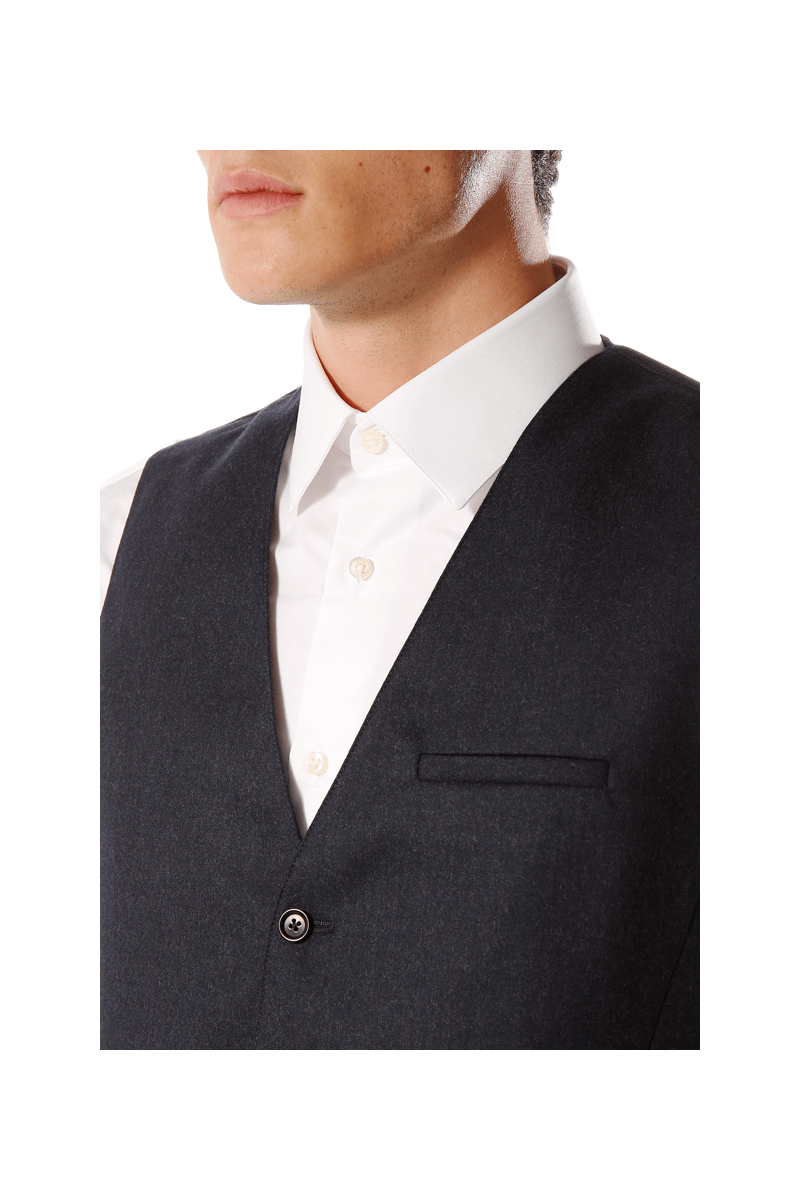 Vest man in pure flannel wool Vitale Barberis Canonico