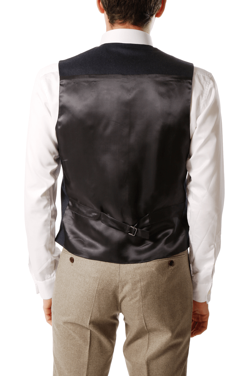 Vest man in pure flannel wool Vitale Barberis Canonico