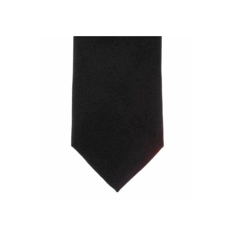 Thin tie in pure silk smooth