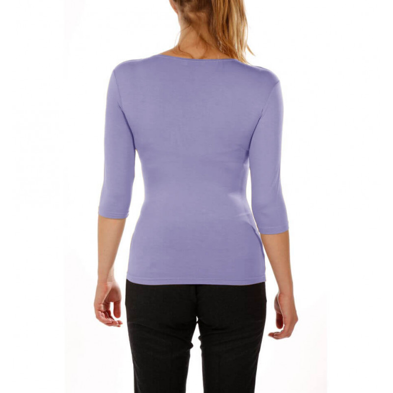 T-shirt women viscose stretch three quarter sleeves