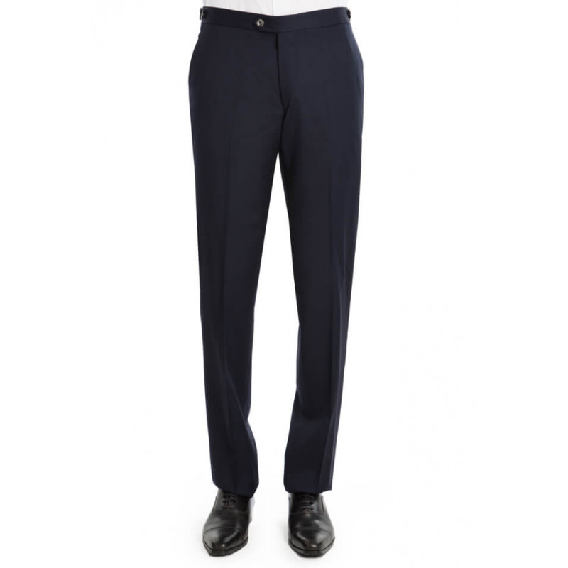 Pantalon homme tour de taille réglable en pure laine Vitale Barberis Canonico