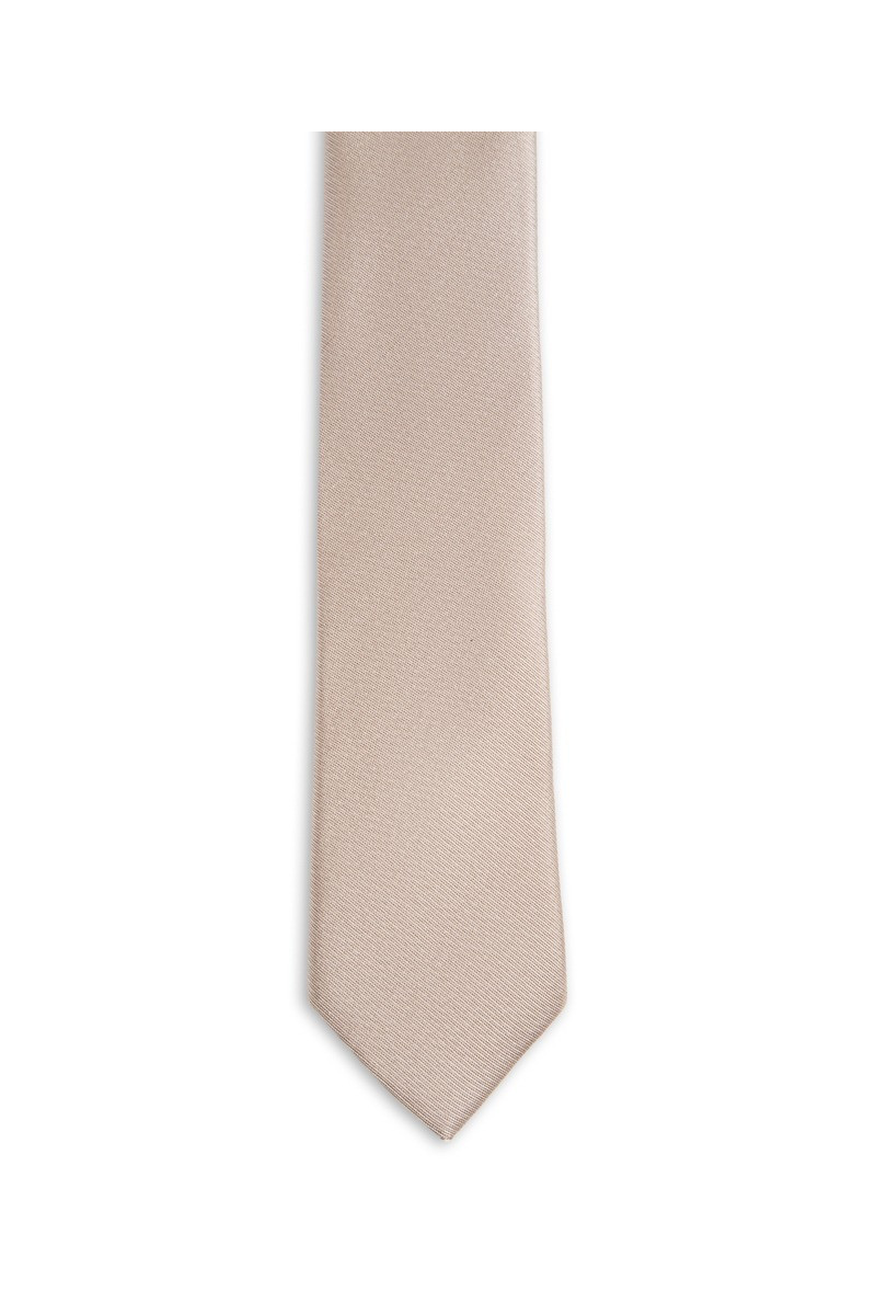 Thin tie in pure silk smooth