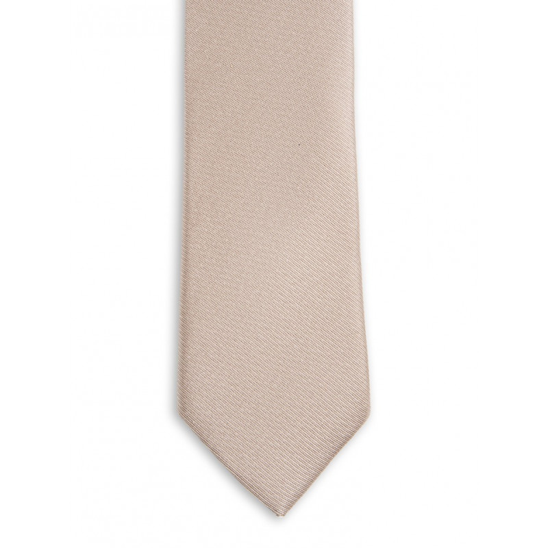 Thin tie in pure silk smooth