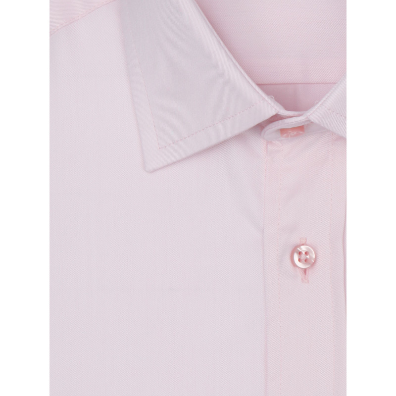 Chemise unie homme cintrée à poignet mousquetaire