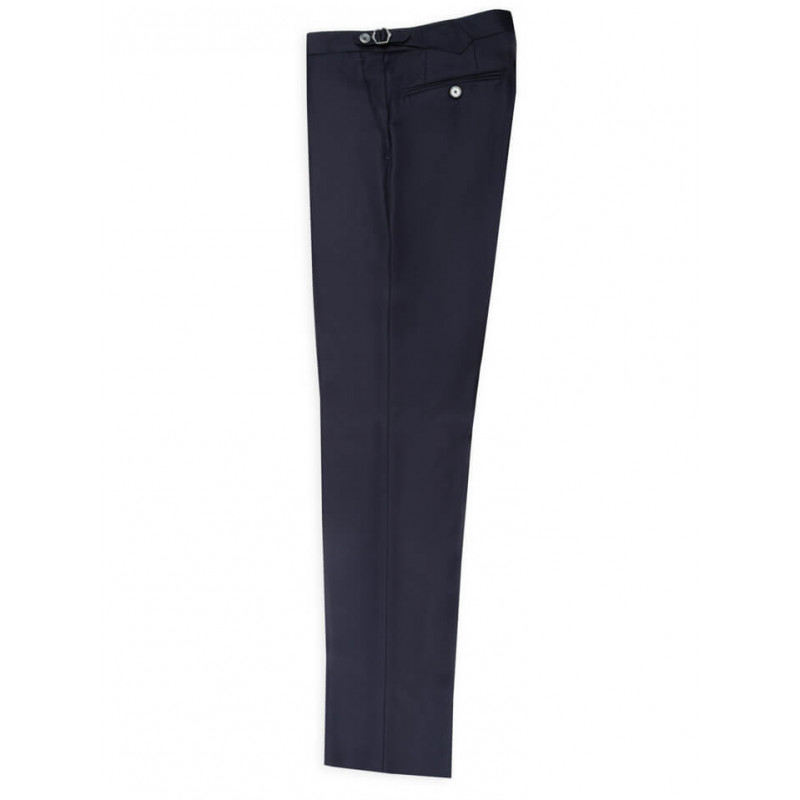 Pantalon homme tour de taille réglable en pure laine Vitale Barberis Canonico