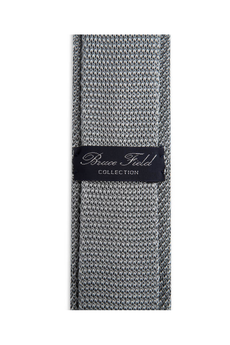 Tie fine mesh knit of pure silk polka dot