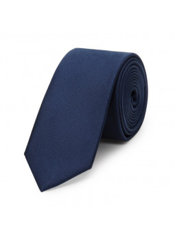 Thin tie in pure silk smooth