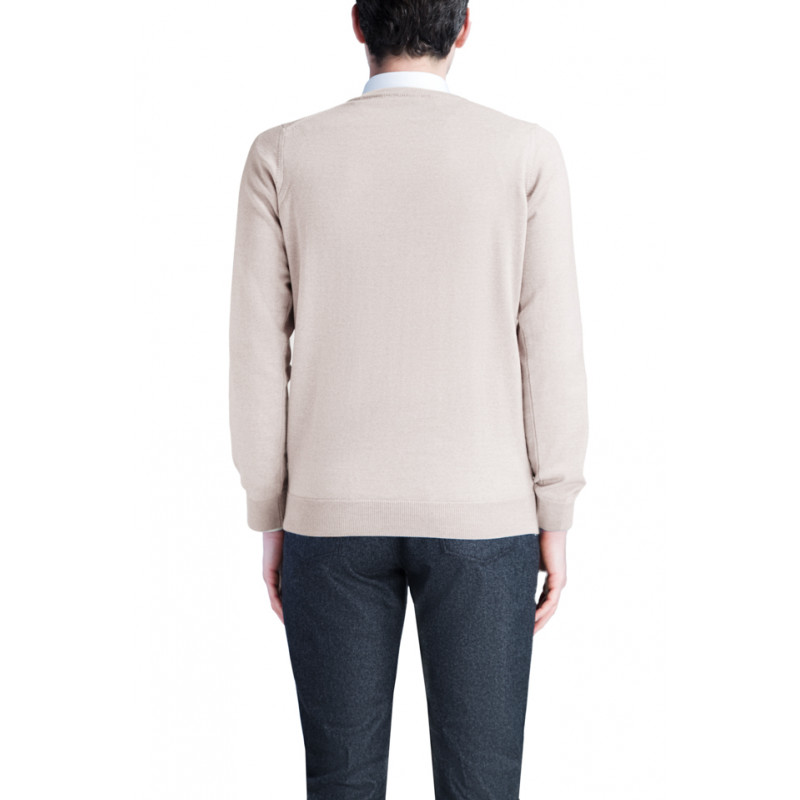 Pull homme col V 100% laine Mérinos extra fine