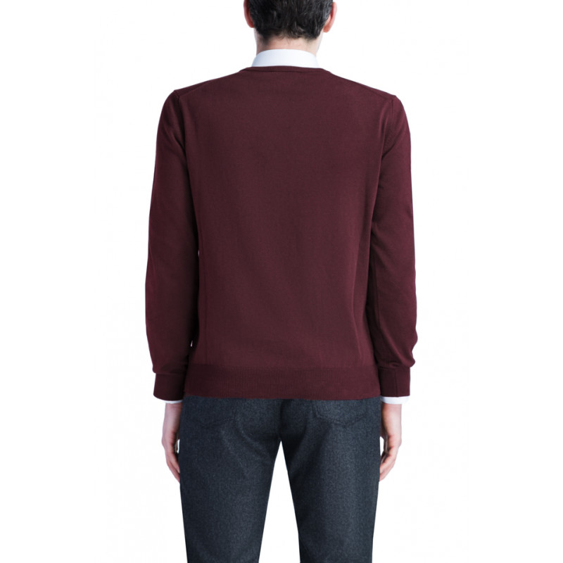 Pull homme col V 100% laine Mérinos extra fine
