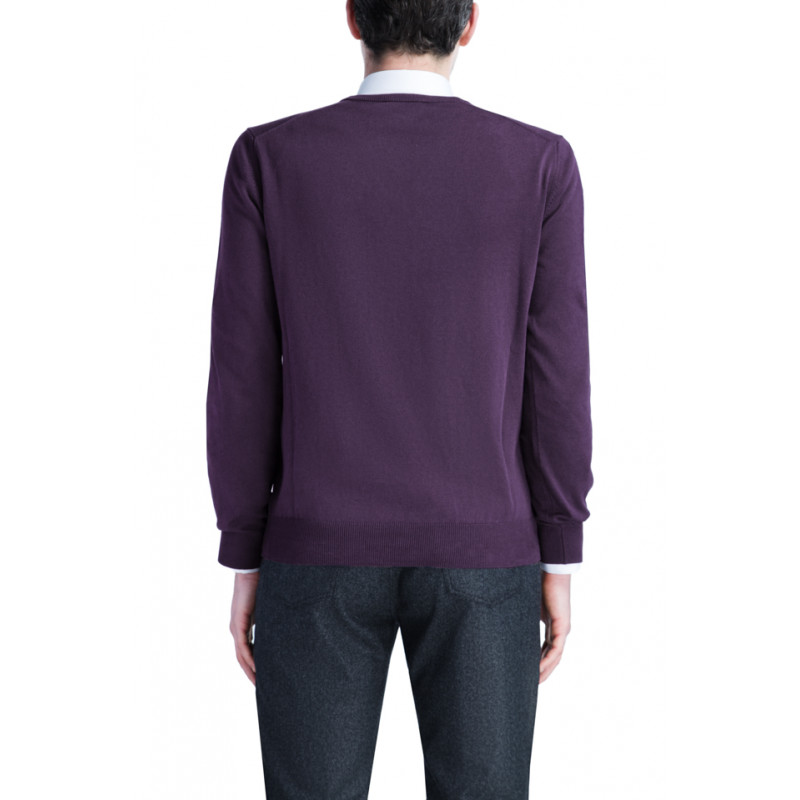 Pull homme col V 100% laine Mérinos extra fine