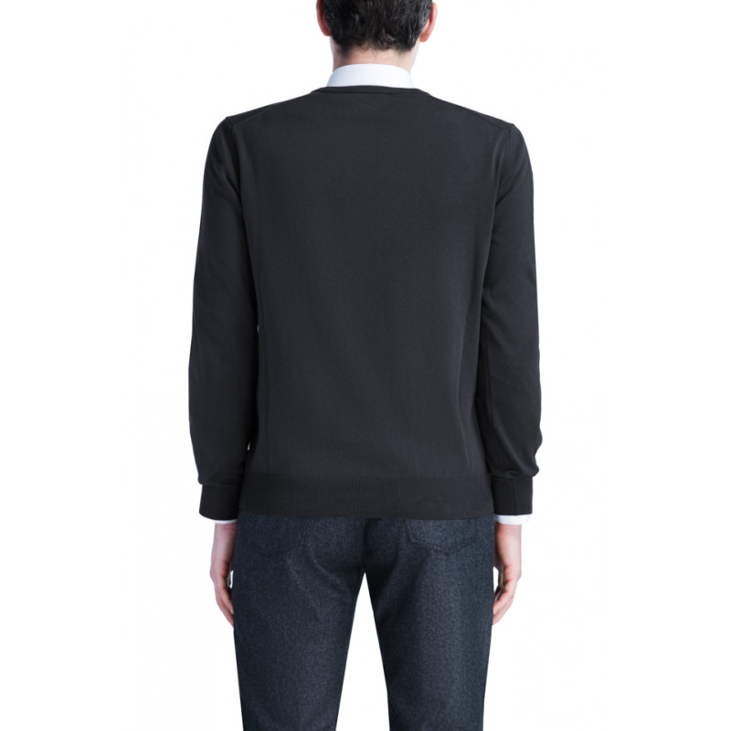 Pull homme col V 100% laine Mérinos extra fine