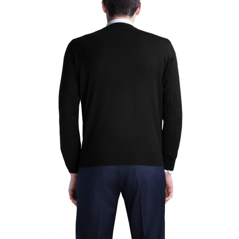 Pull ras du cou en pure laine mérinos