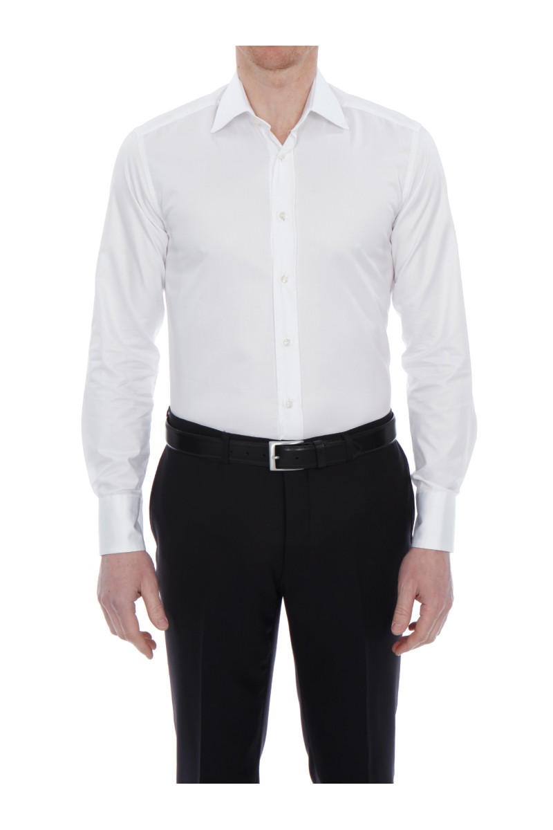 Chemise Benton cintrée pur coton unie