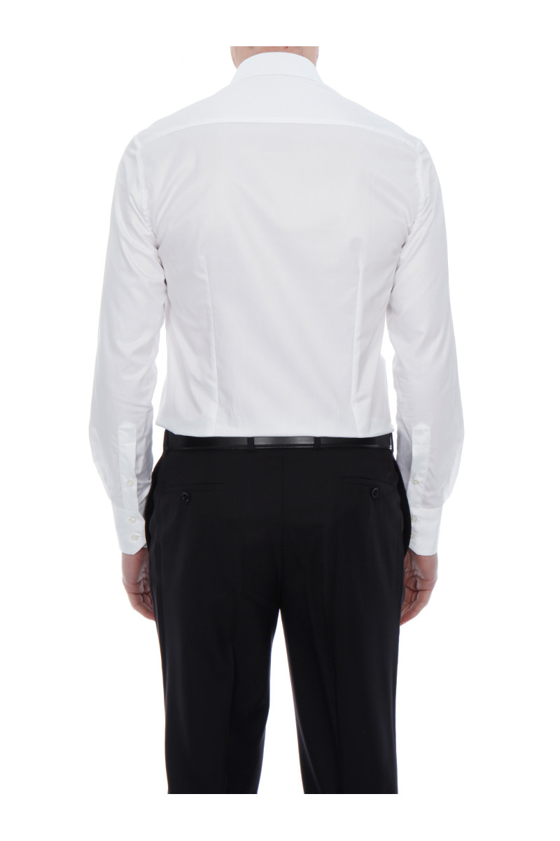 Chemise Benton cintrée pur coton unie