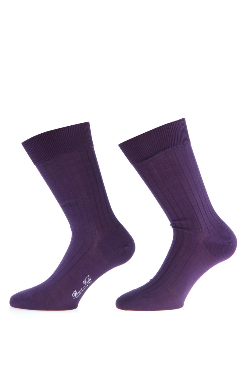 Chaussettes colorées homme en fil d'Ecosse 100% coton