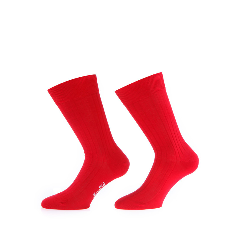 Chaussettes colorées homme en fil d'Ecosse 100% coton