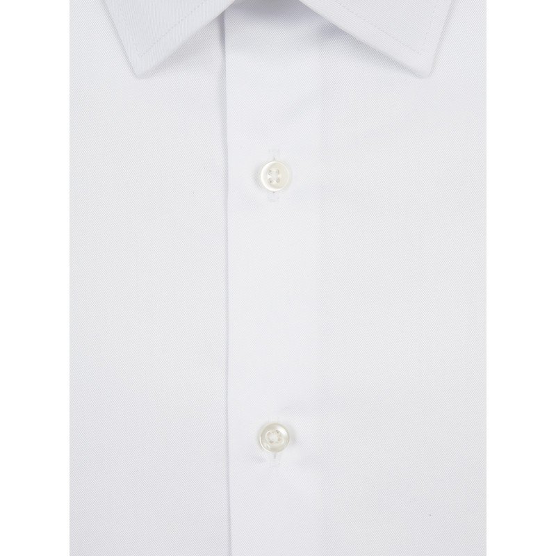 Chemise homme Benton cintrée blanc uni